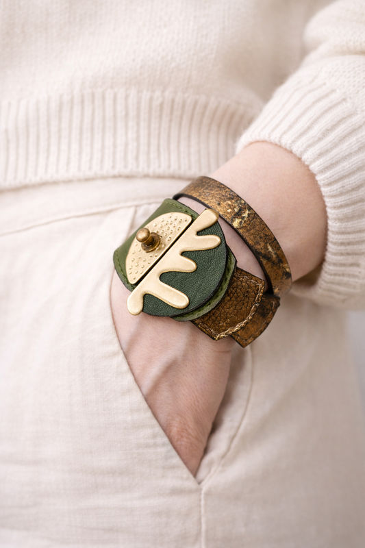 METAMORFIC BUTTERFLY - OLIVE GREEN