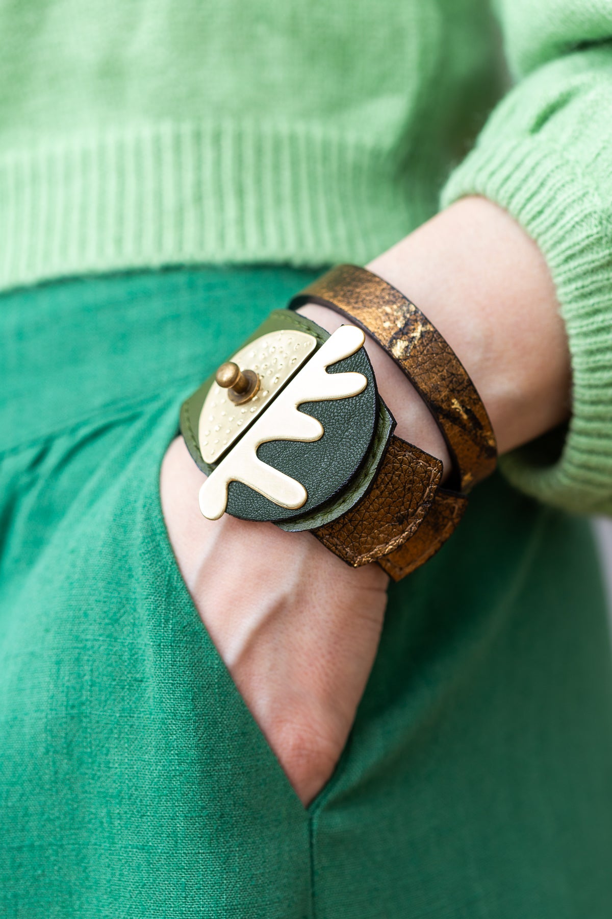 METAMORFIC BUTTERFLY - OLIVE GREEN
